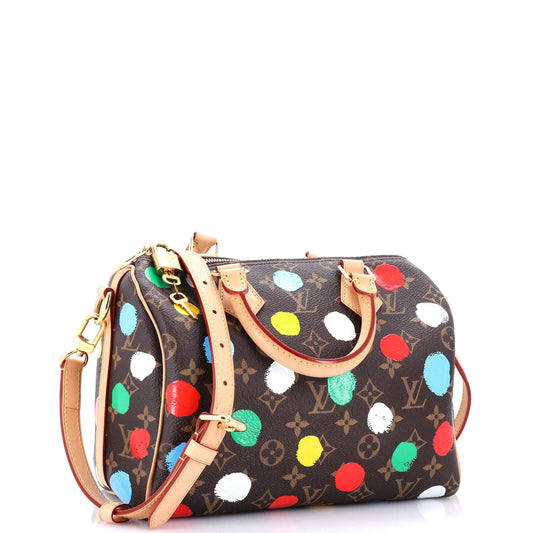 Louis Vuitton Speedy Bandouliere Bag Yayoi Kusama Painted Dots Canvas Monogram Shoulder Bag Canvas 253083002