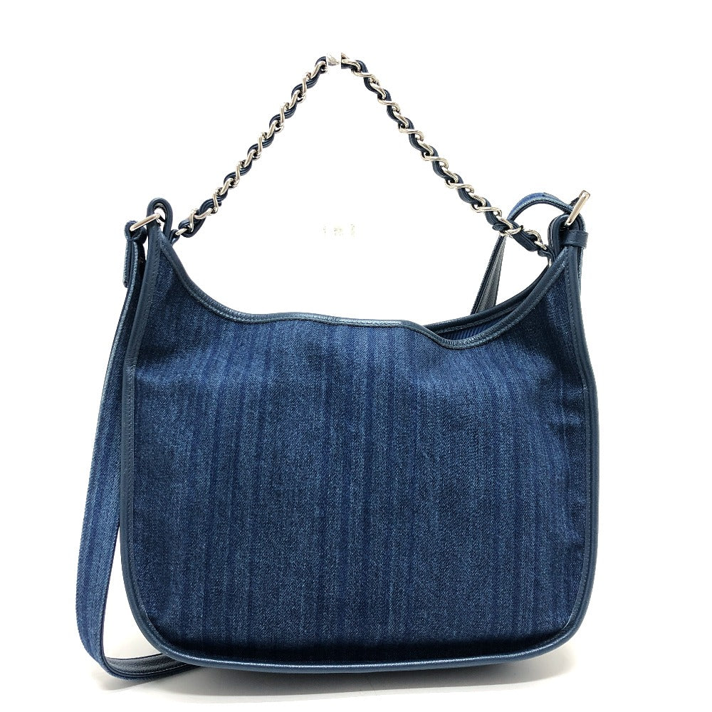 Chanel denim Matrasse COCO Mark Blue Shoulder Bag