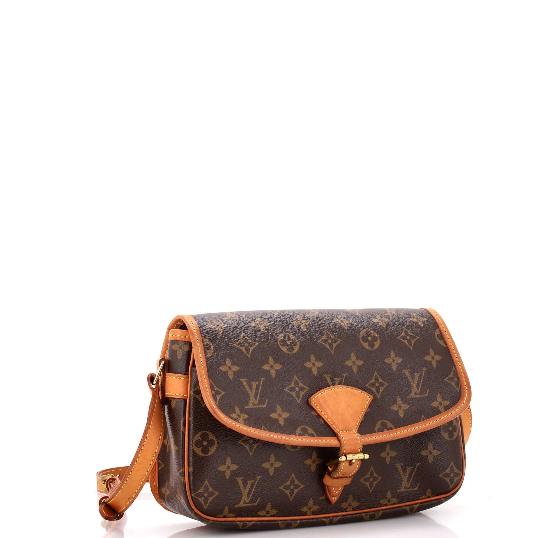 Louis Vuitton Sologne Handbag Canvas Monogram Travel Bag