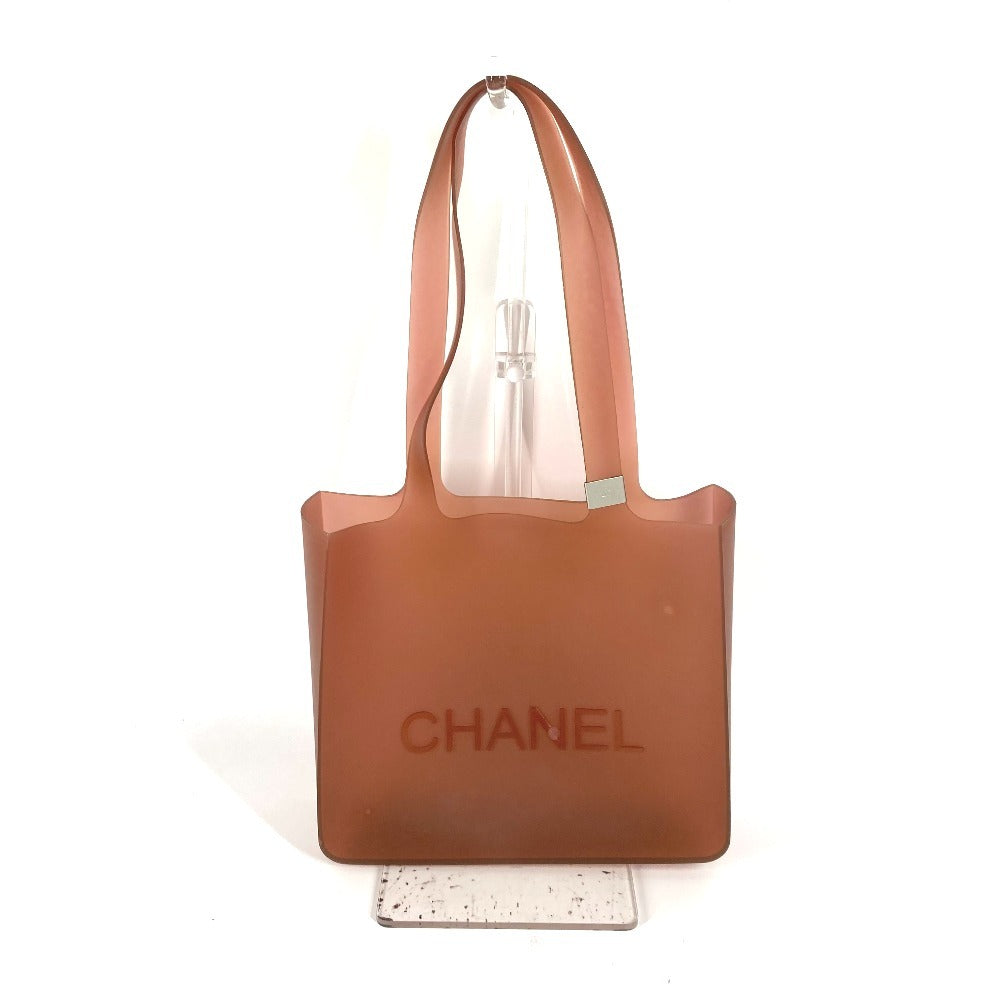 Chanel rubber logo beach Brown Shoulder Bag