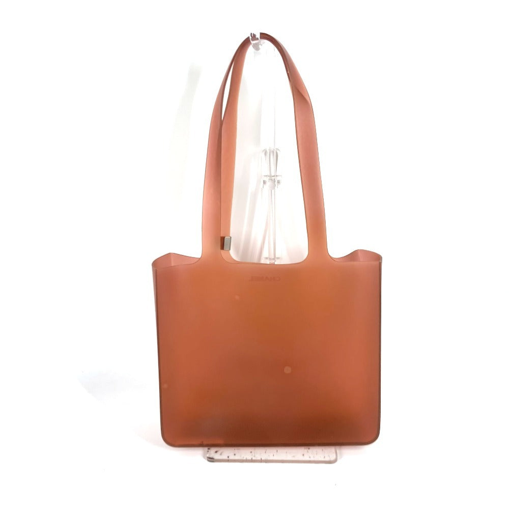 Chanel rubber logo beach Brown Shoulder Bag
