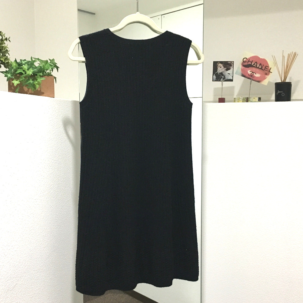 Chanel one piece cashmere knit 18S 34 Black Handbag