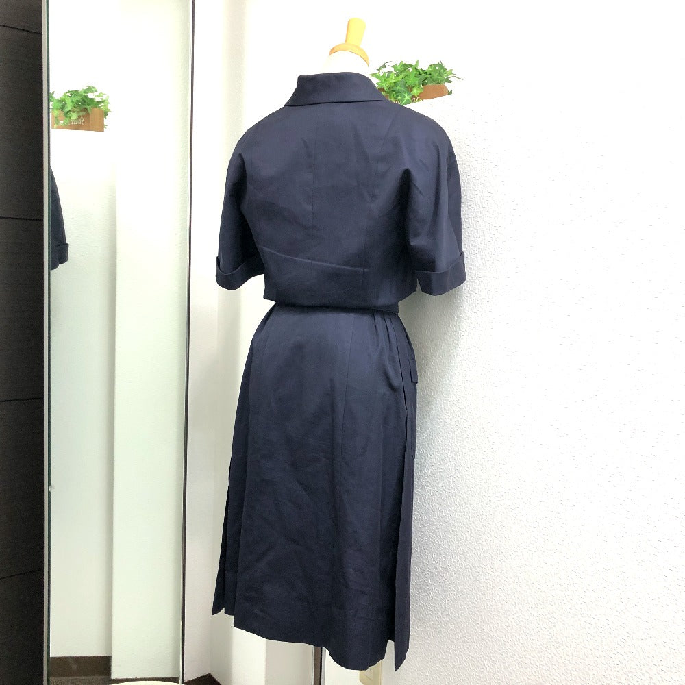 Chanel one piece cotton Navy Coco Buttons Handbag