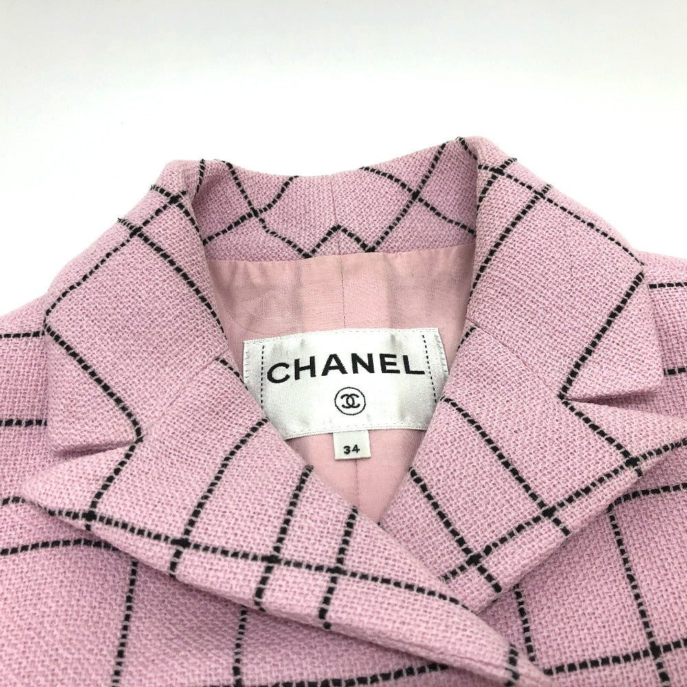 Chanel Vest tweed 24S tweed 34 Pink Handbag