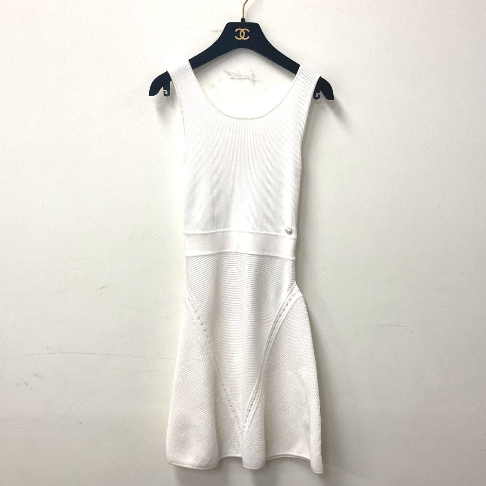 Chanel one piece cotton 15P 34 White Handbag