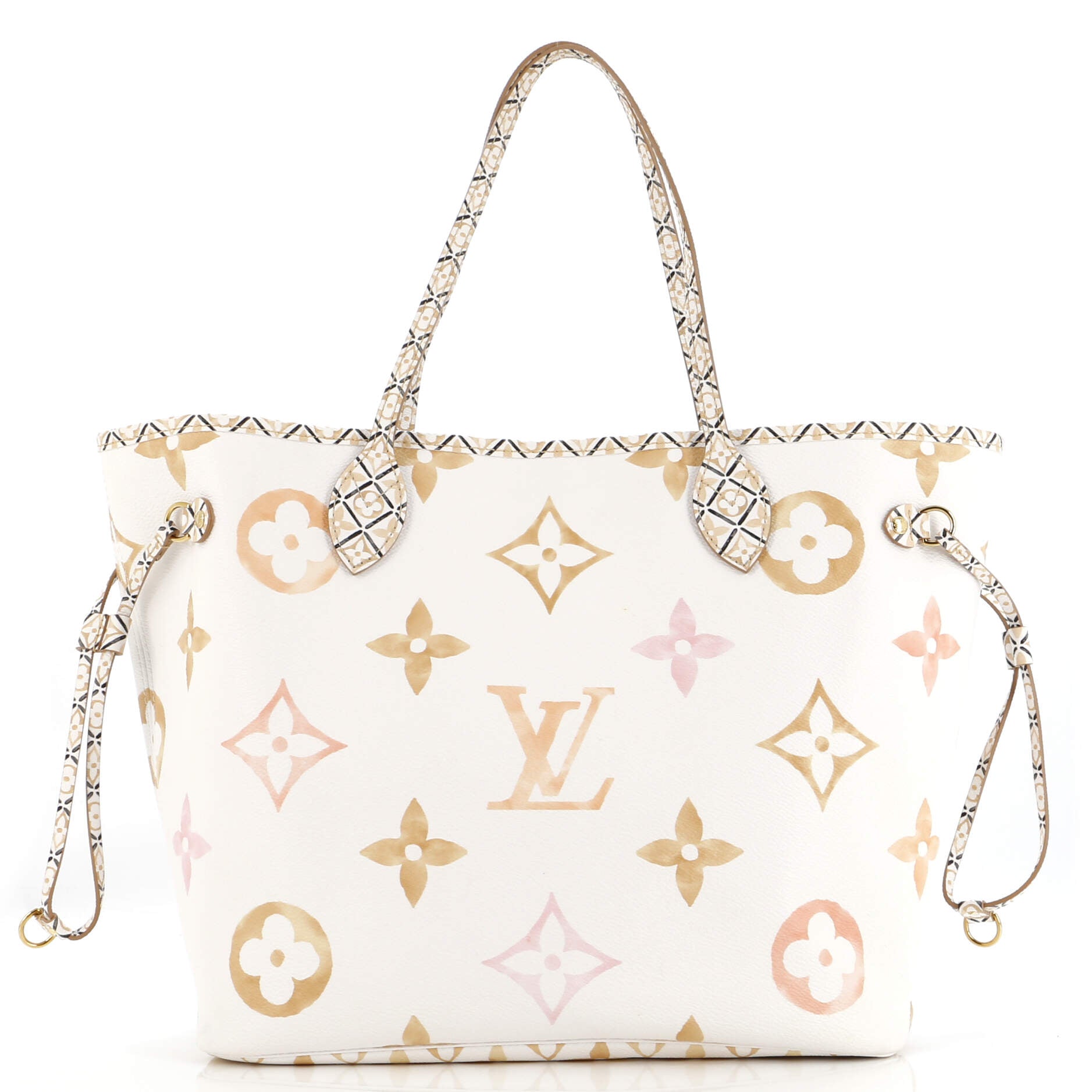 Louis Vuitton Neverfull Nm Tote By The Pool Watercolor Monogram Tote Bag