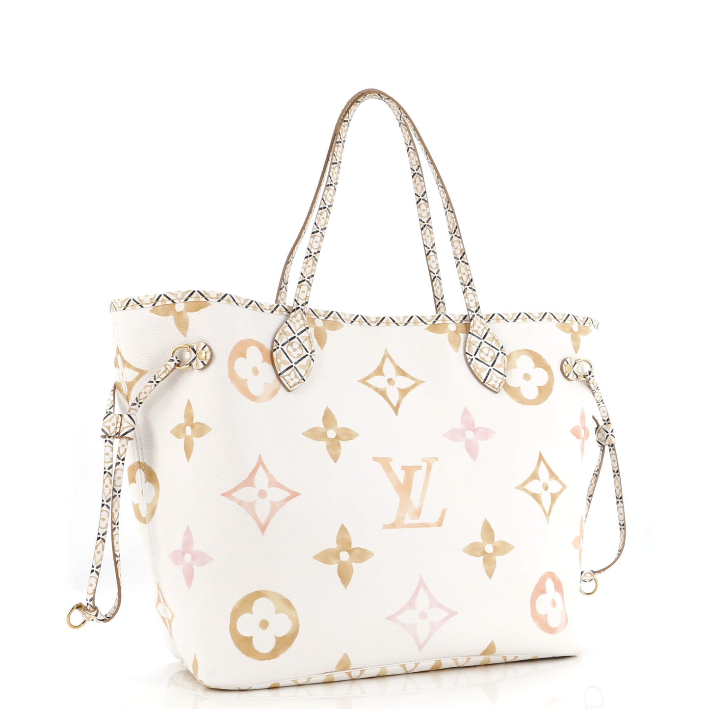 Louis Vuitton Neverfull Nm Tote By The Pool Watercolor Monogram Tote Bag