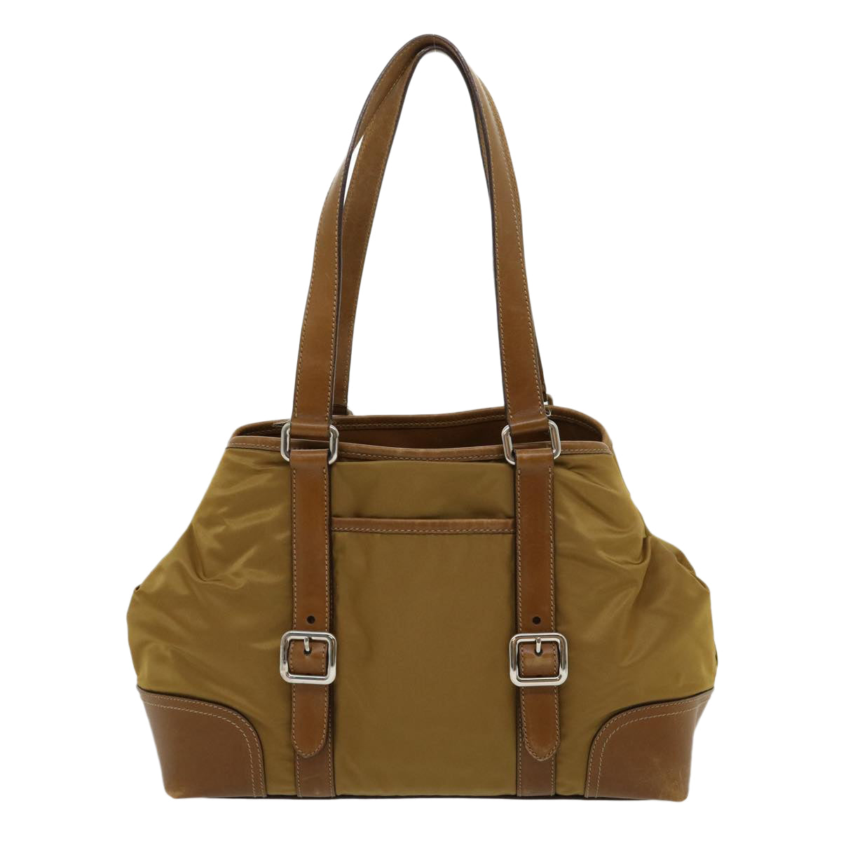 Prada Shoulder Bag Khaki Nylon