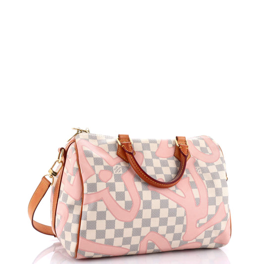 Louis Vuitton Speedy Bandouliere Bag Limited Edition Damier Tahitienne Travel Bag