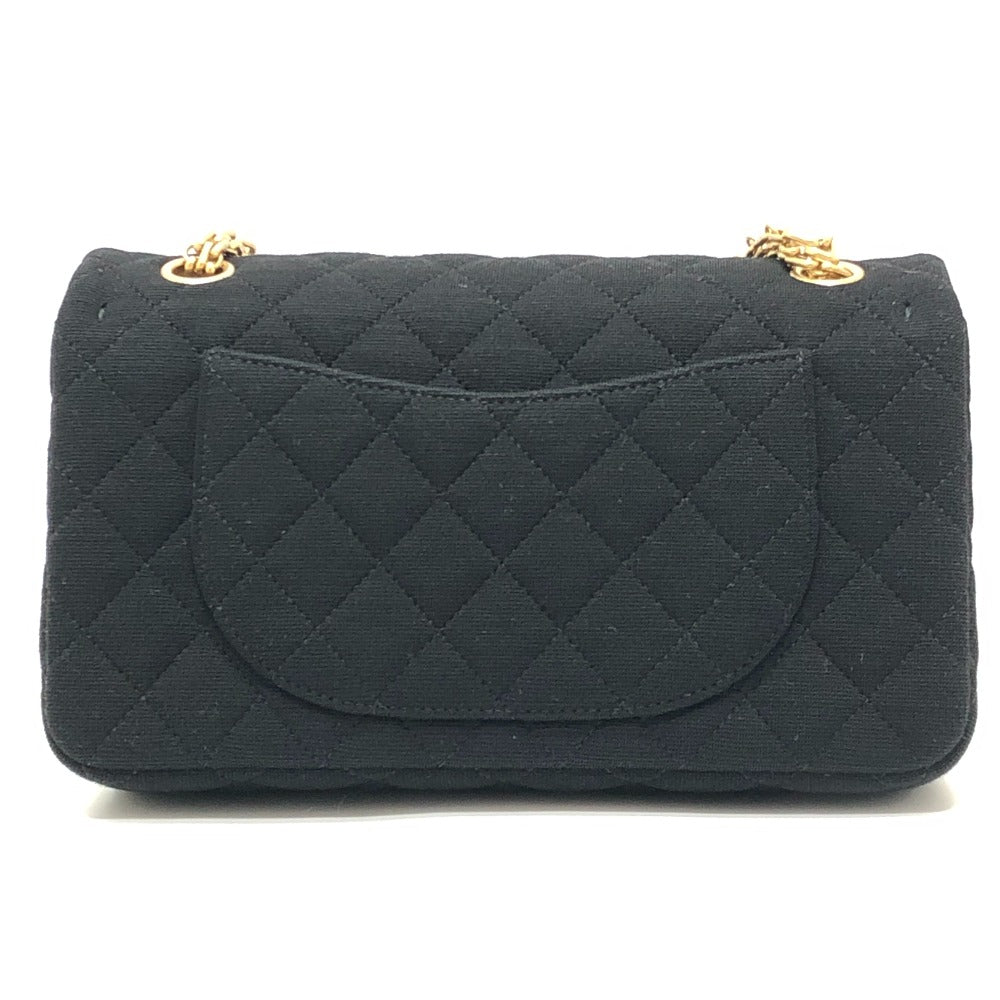 Chanel Matrasse 25 2.55 Coco message motif Black Leather Shoulder Bag