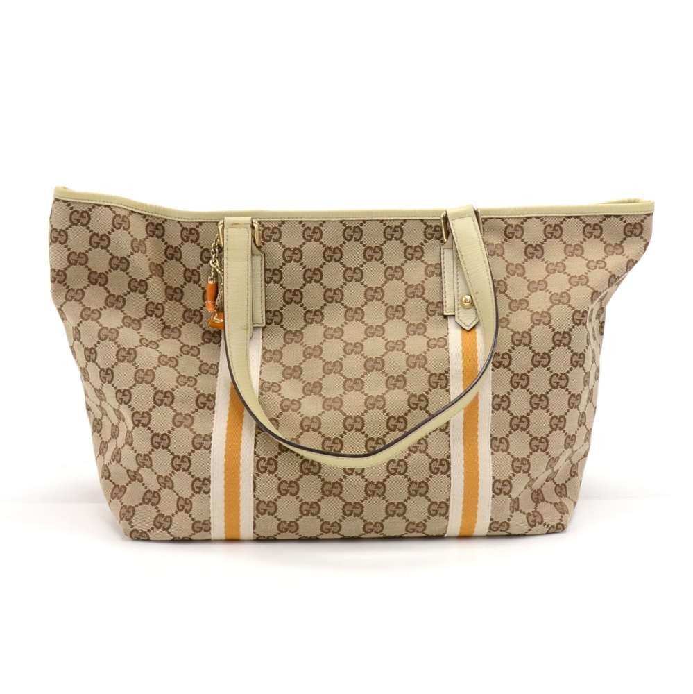 Gucci Tote Bag Canvas Monogram Tote Ga099