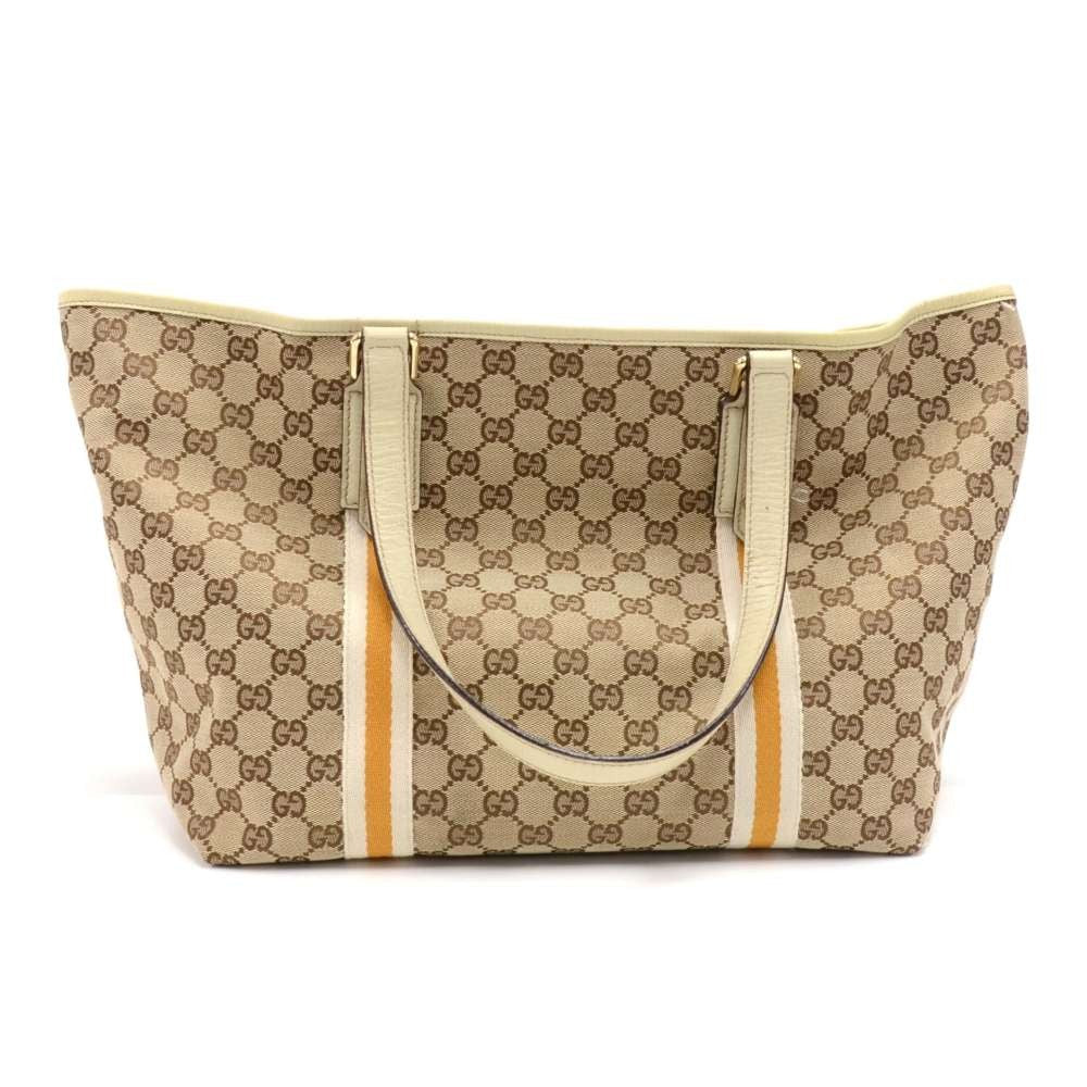 Gucci Tote Bag Canvas Monogram Tote Ga099