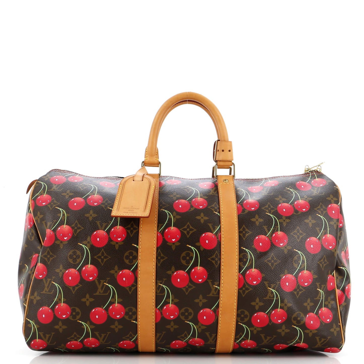 Louis Vuitton Keepall Bag Limited Edition Cerises Monogram Travel Bag