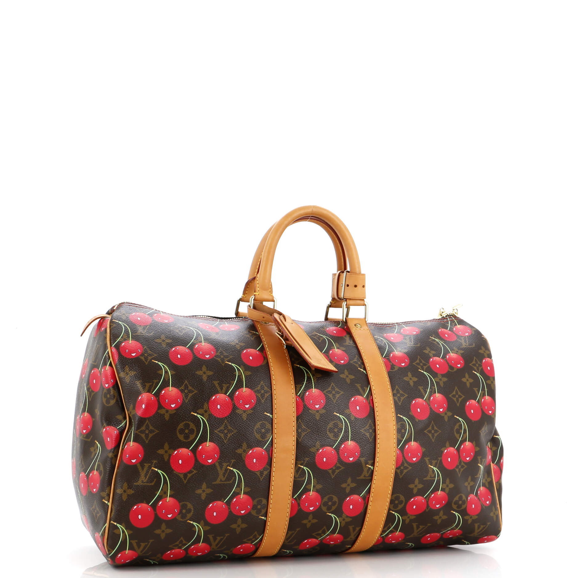 Louis Vuitton Keepall Bag Limited Edition Cerises Monogram Travel Bag
