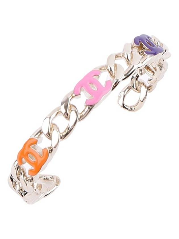 CC Logo Chain Cuff Bracelet Chanel