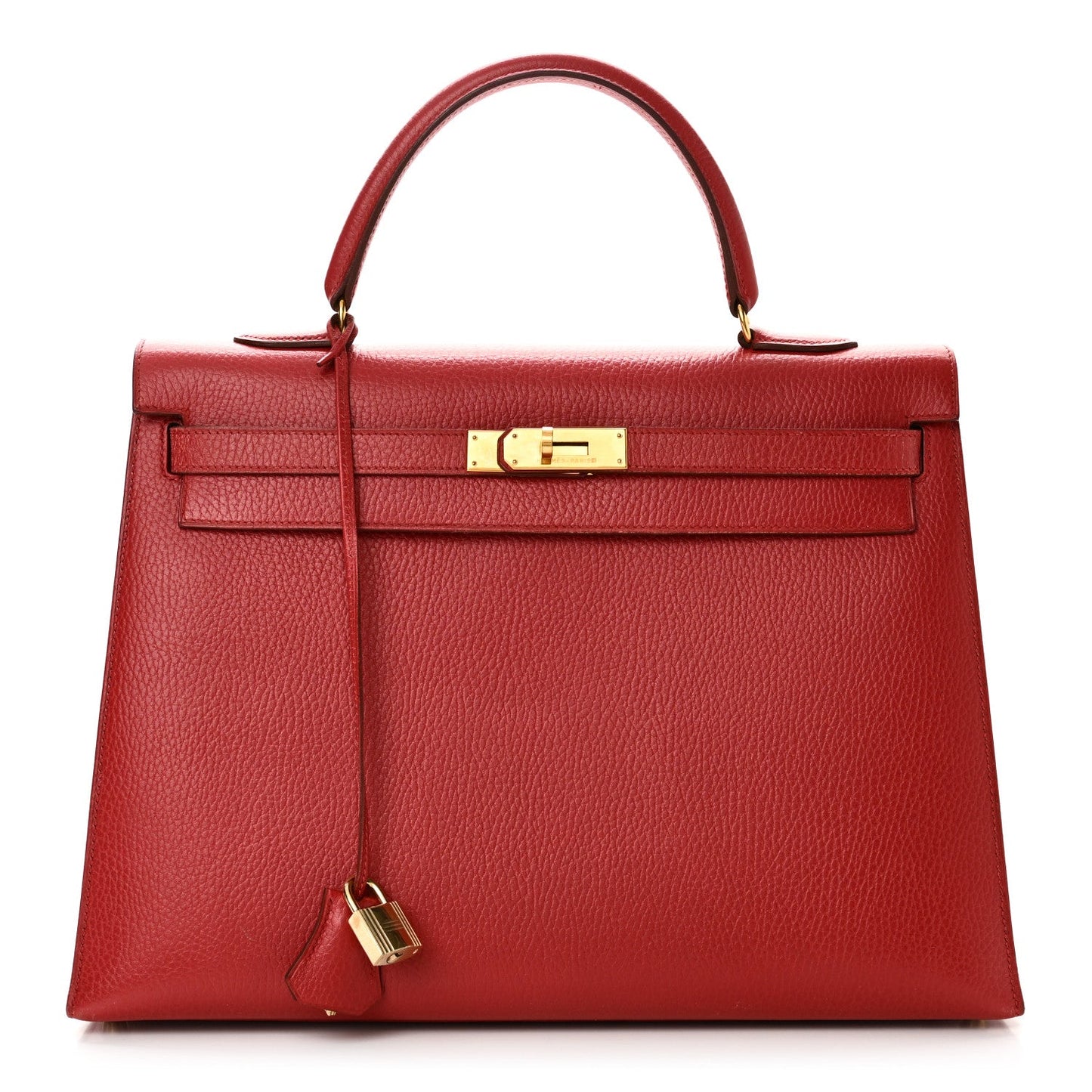 Hermes Ardennes Kelly Sellier Rouge Vif Handbag Travel Bag