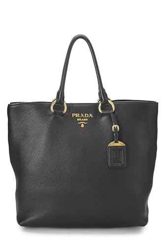 Prada Daino Phenix Tote Vitello Black Tote Bag