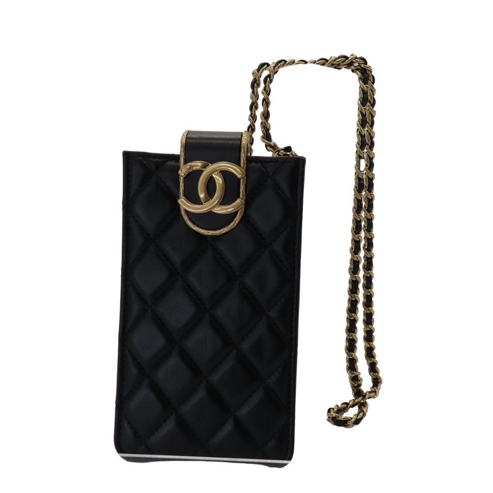 Chanel Coco Mark Lambskin Phone Case