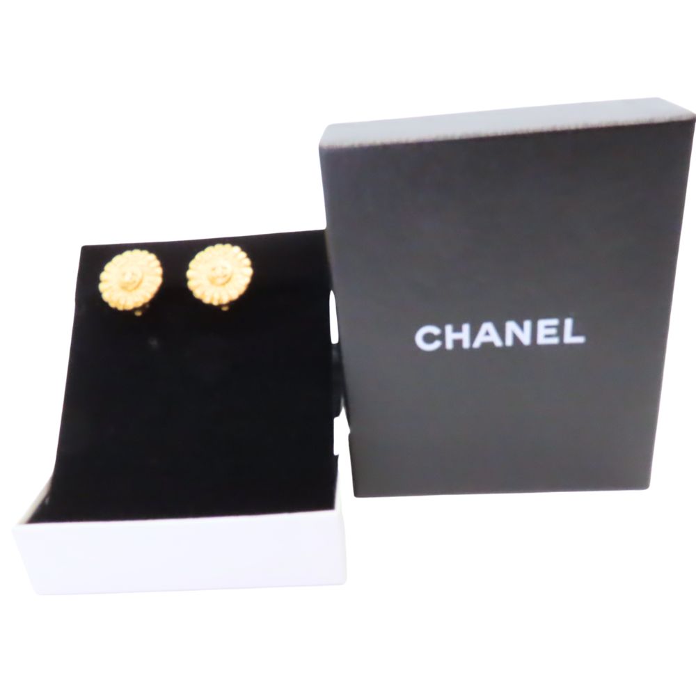 Chanel Autumn Cc Flower Earrings