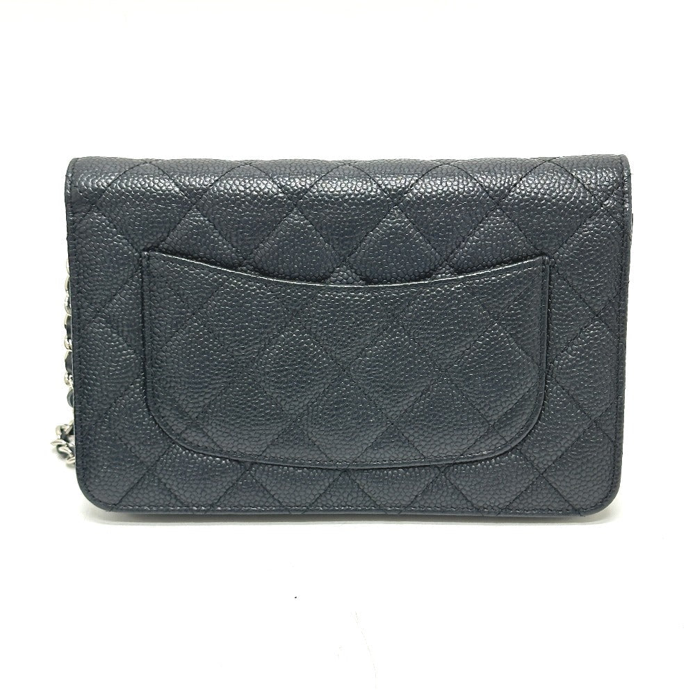 Chanel Caviar skin Matrasse Black Shoulder Bag