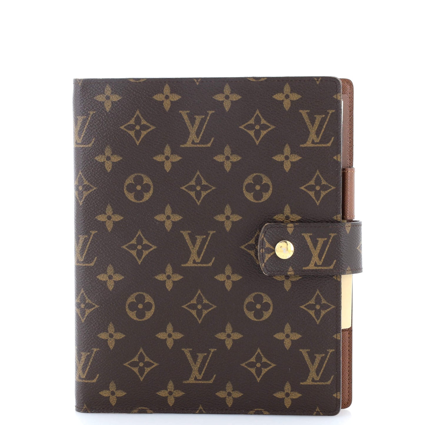 Louis Vuitton Ring Agenda Cover Gm Handbag Canvas Monogram Jewelry