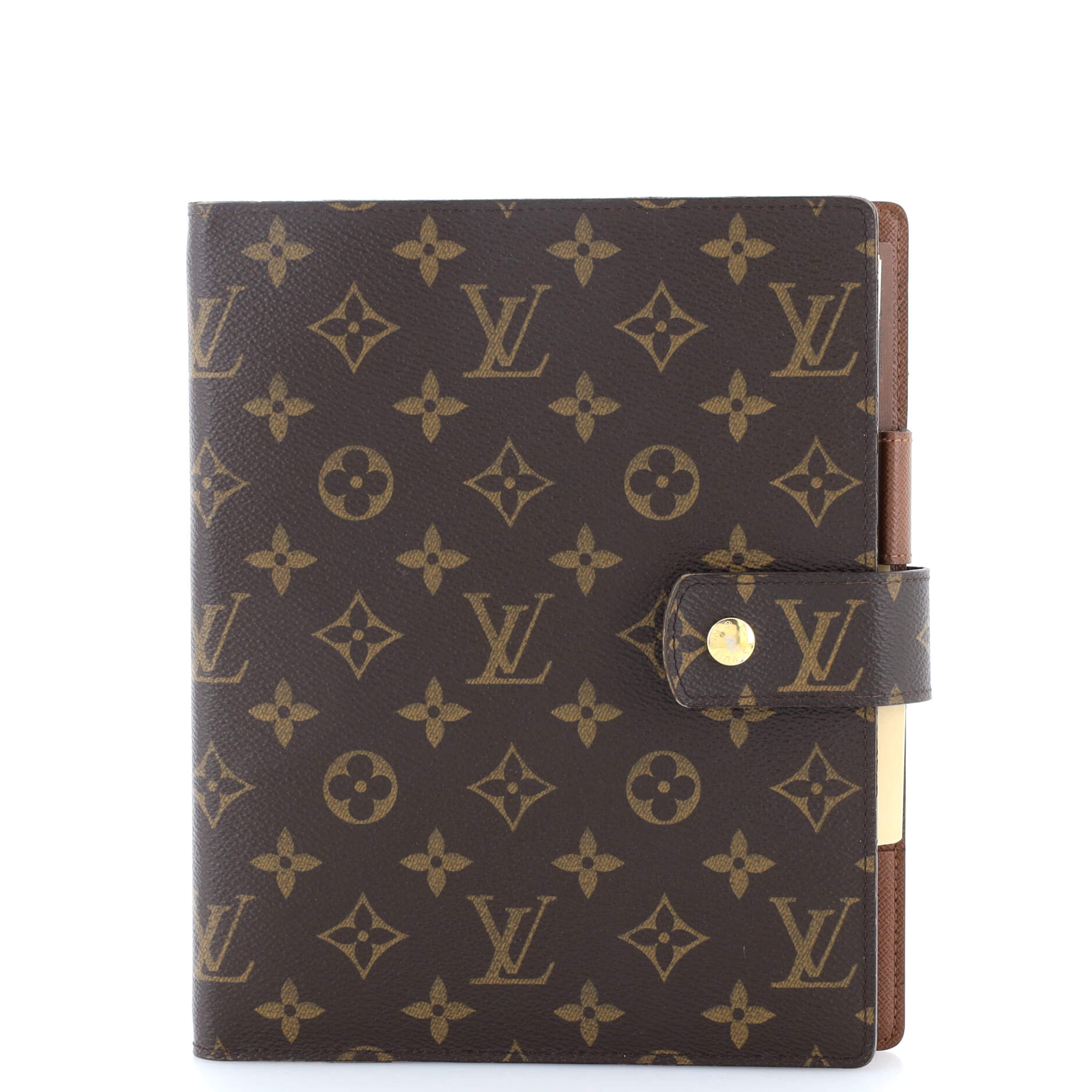 Louis Vuitton Ring Agenda Cover Gm Handbag Canvas Monogram Jewelry
