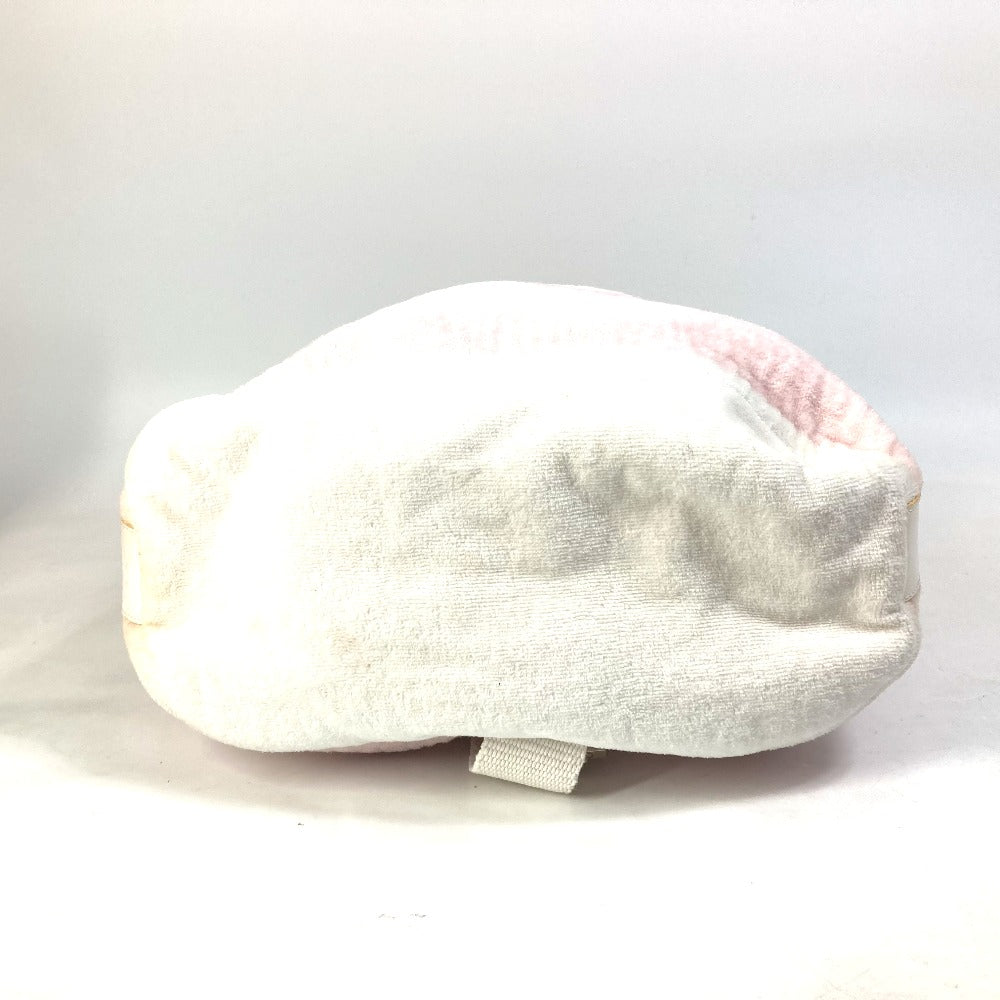 Chanel cotton beach CC COCO Mark Border Pink Shoulder Bag