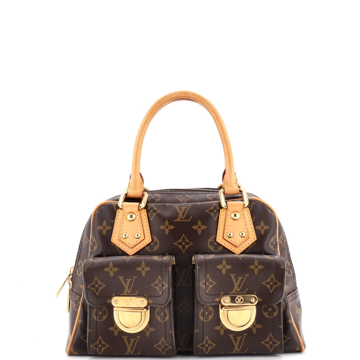 Louis Vuitton Manhattan Handbag Pm Canvas Monogram Travel Bag