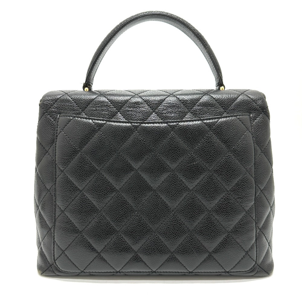 Chanel Caviar skin COCO Mark Matrasse Black Handbag 1