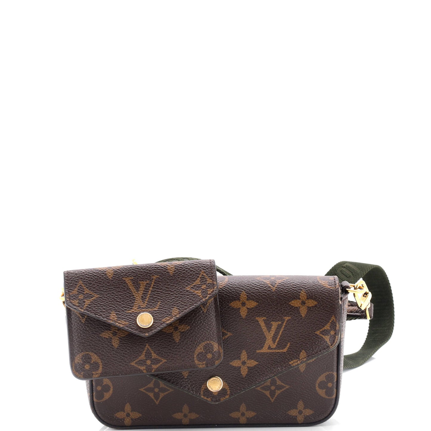 Louis Vuitton Felicie Strap Go Handbag Canvas Monogram Shoulder Bag
