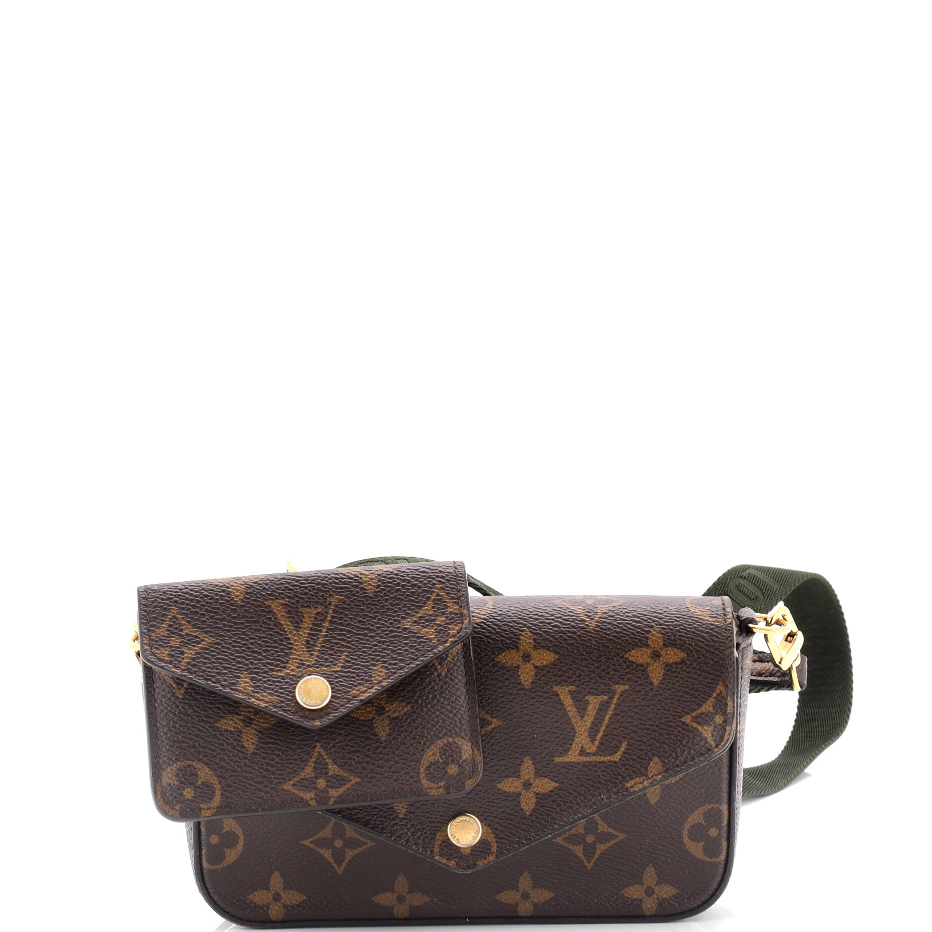 Louis Vuitton Felicie Strap Go Handbag Canvas Monogram Shoulder Bag
