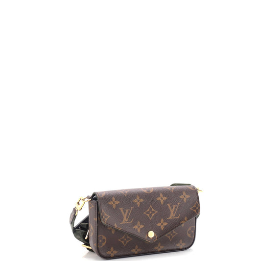 Louis Vuitton Felicie Strap Go Handbag Canvas Monogram Shoulder Bag