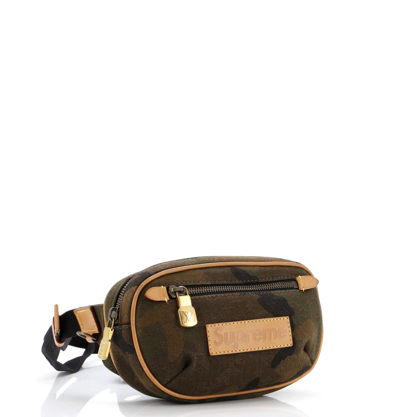 Louis Vuitton Bum Bag Limited Edition Supreme Camouflage Canvas Travel Bag