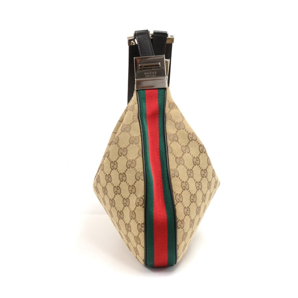 Gucci Convertible Hobo Bag Canvas Monogram Travel Bag