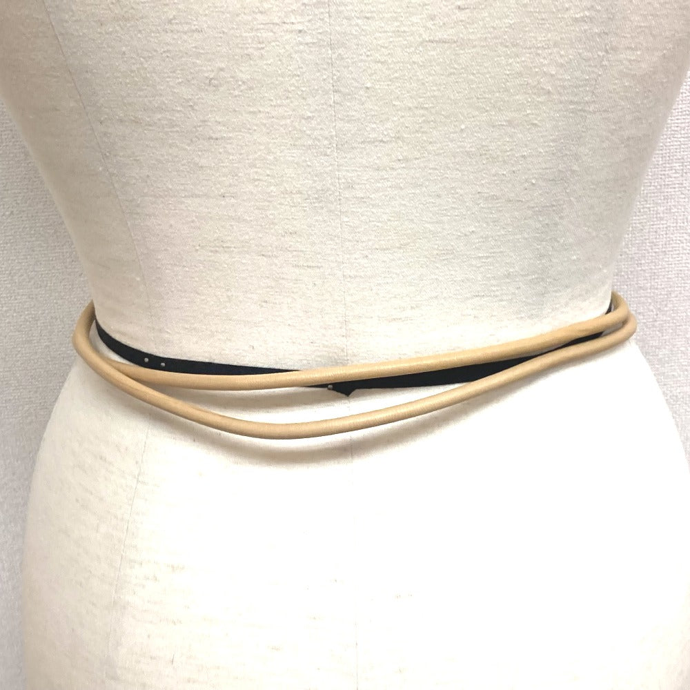 Chanel belt CC COCO Mark Brown Leather