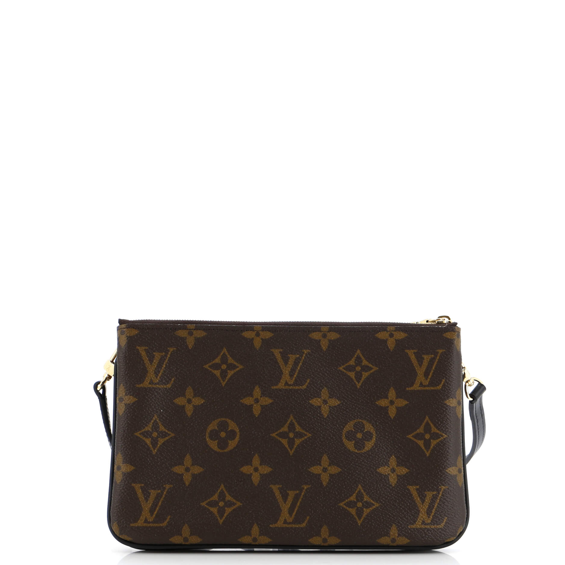 Louis Vuitton Double Zip Pochette Reverse Giant Clutch Bag Monogram