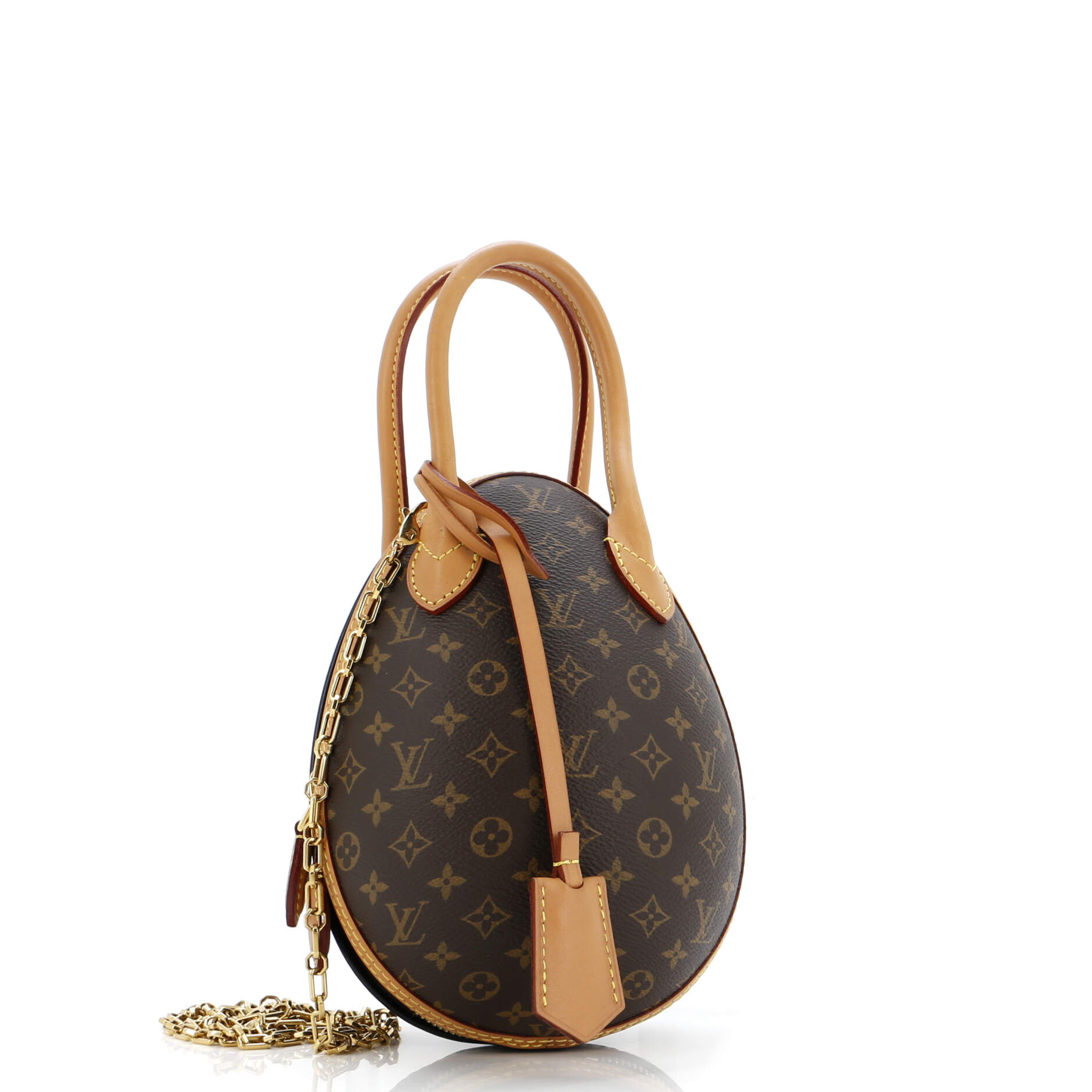 Louis Vuitton Egg Bag And Leather Canvas Shoulder Bag