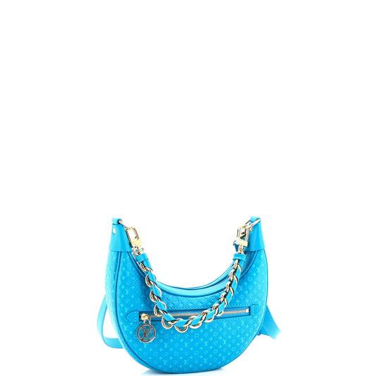 Louis Vuitton Loop Handbag Nanogram Embossed Leather Travel Bag
