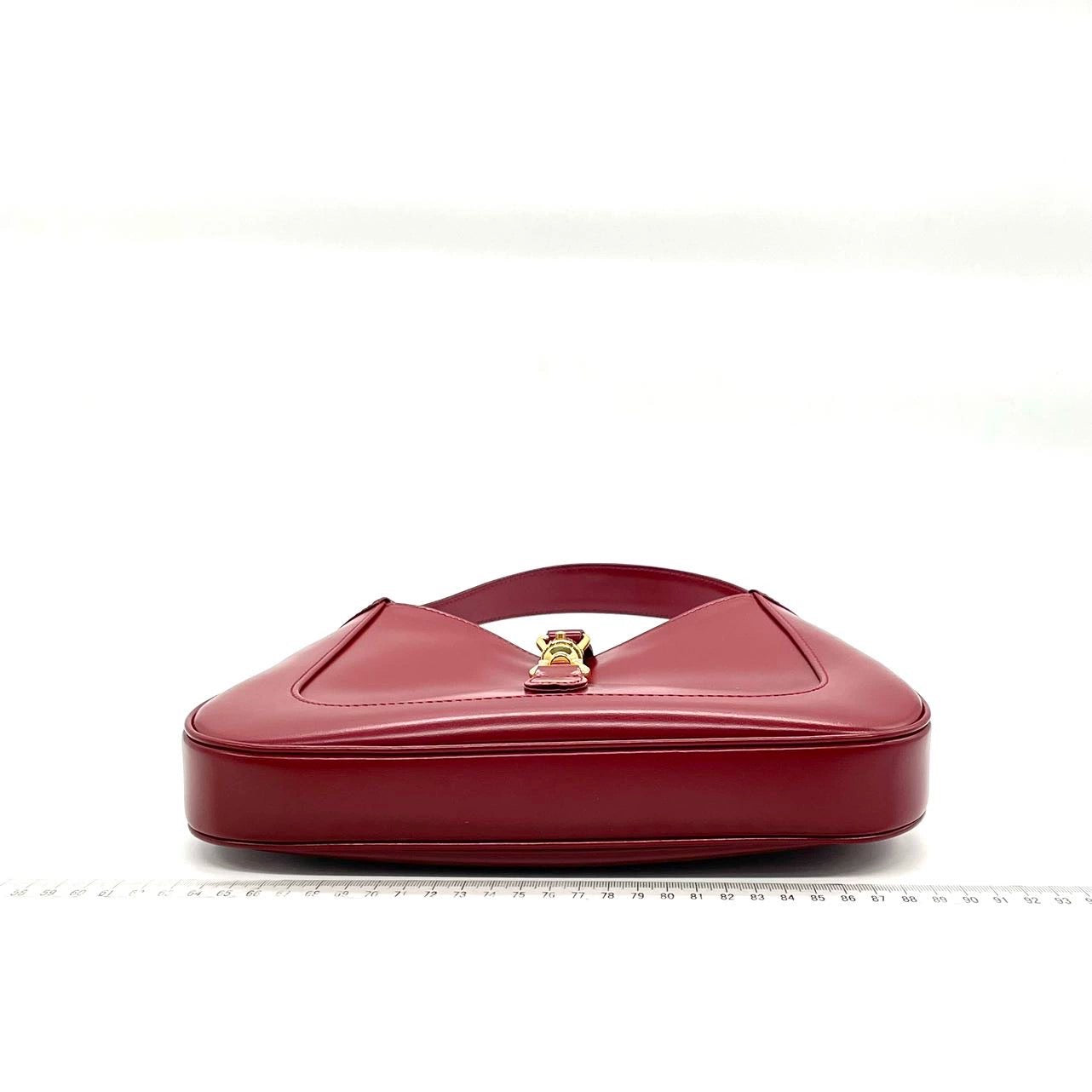 Gucci Jackie Burgundy Adjustable Strap Leather Red Small Travel Bag Adjustable Strap