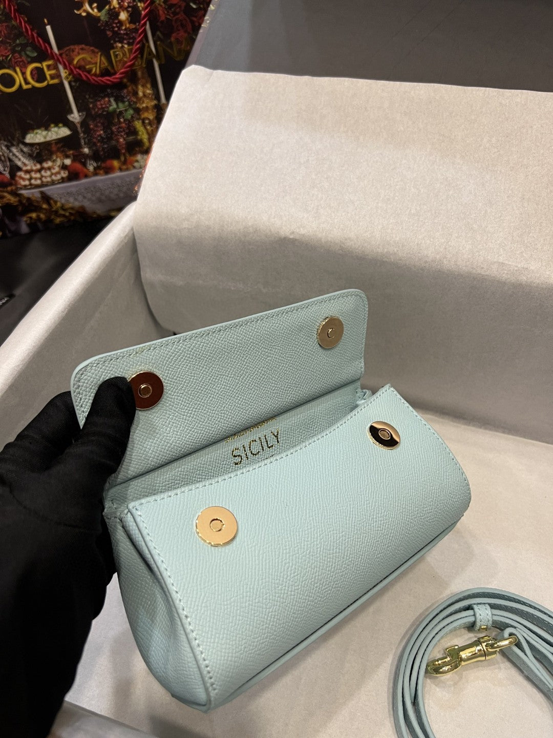 Sicily Dauphine Azure Small Travel Bag