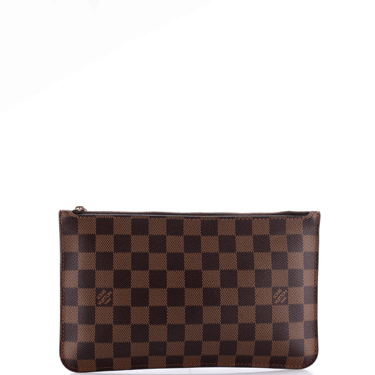 Louis Vuitton Neverfull Pochette Damier Handbag Large Travel Bag