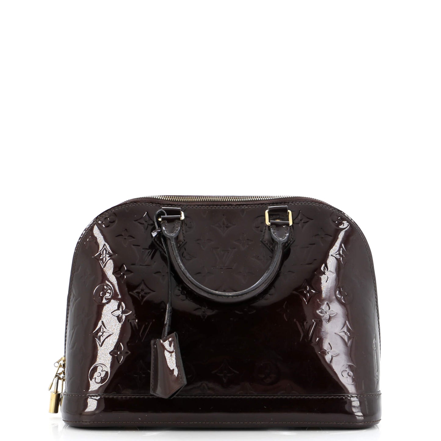Louis Vuitton Alma Handbag Vernis Pm Monogram Travel Bag