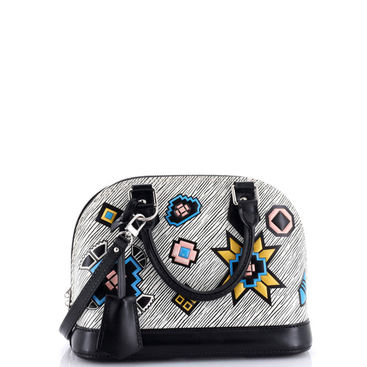 Louis Vuitton Alma Handbag Limited Edition Azteque Epi Bb Leather Travel Bag