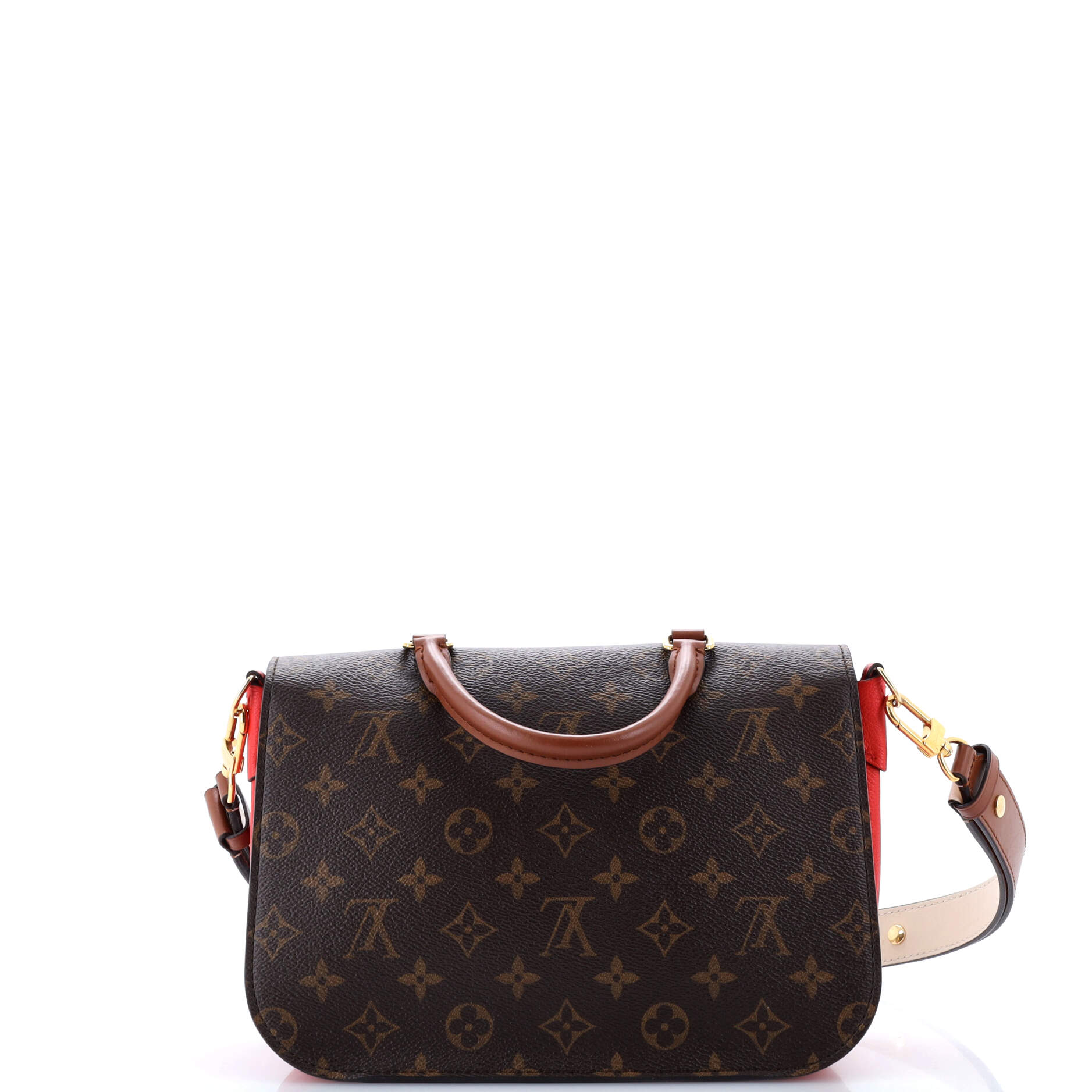 Louis Vuitton Vaugirard Handbag With Leather Canvas Travel Bag