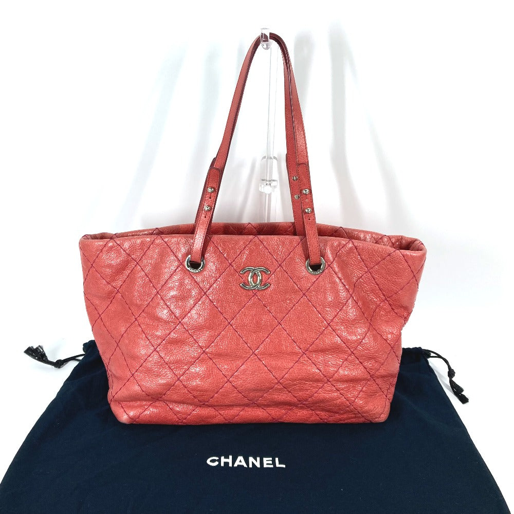 Chanel Caviar skin type Quilting CC COCO Pink Shoulder Bag