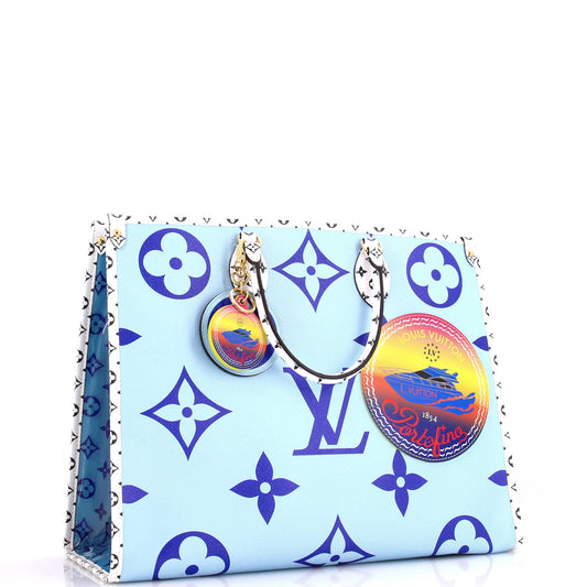 Louis Vuitton Onthego Tote Limited Edition Cities Colored Giant Monogram Tote Bag