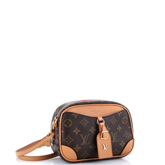 Louis Vuitton Deauville Handbag Canvas Monogram Shoulder Bag