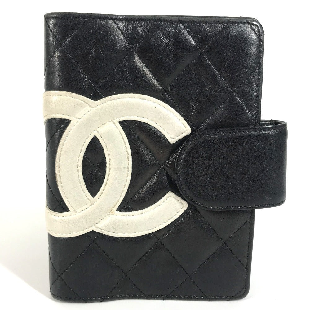 Chanel Notebook cover Cambon line CC COCO Black Leather Handbag 11