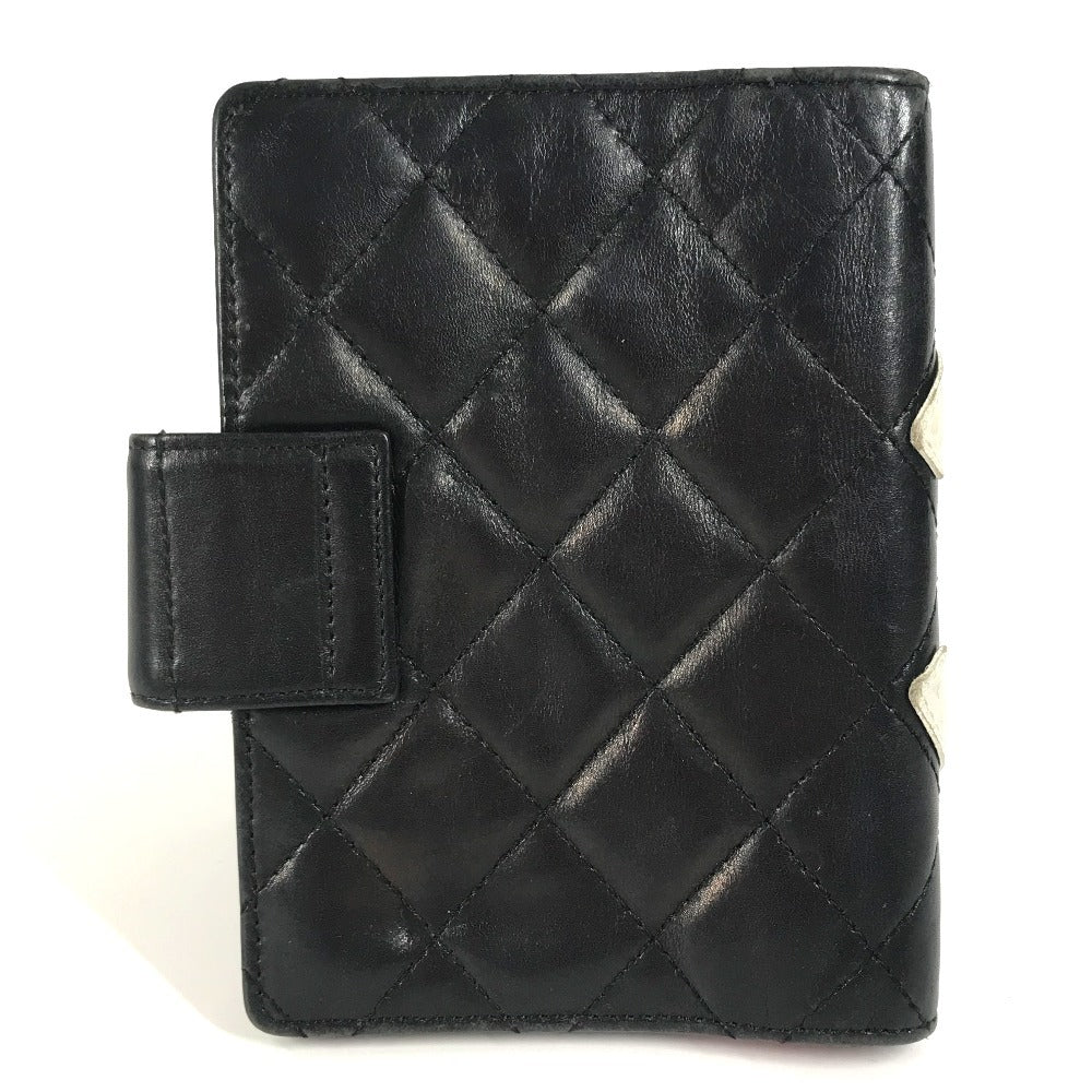 Chanel Notebook cover Cambon line CC COCO Black Leather Handbag 11