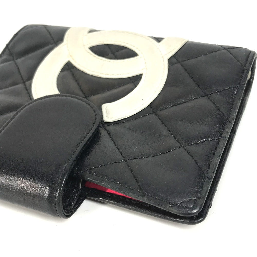 Chanel Notebook cover Cambon line CC COCO Black Leather Handbag 11